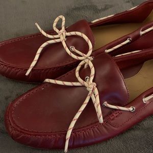 Cole Haaan Red driving shoes (never worn)